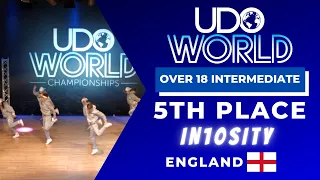 UDO World Street Dance Championships 2022 |OVER 18 INTERMEDIATE 5TH PLACE | In10Sity-England🏴󠁧󠁢󠁥󠁮󠁧󠁿