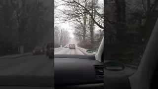 Starker Schneefall in Deutschland
