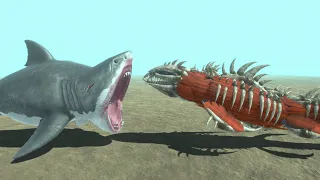 Mutant Megalodont vs Bone Leviathan | Animal Revolt Battle Simulator