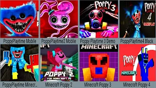 Poppy Playtime Mobile 1+2+3+4 Full Boss Ending , Minecraft Poppy Playtime 1+2+3+4 Boss Daisy, Dady