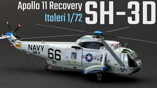 Sikorsky SH-3D Sea King Apollo Recovery 1/72 Italeri 1433 Full Build Video | RWO Models