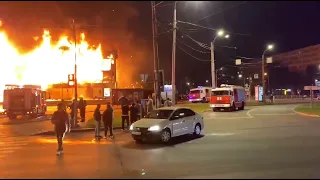 Горит кинотеатр слава СПБ