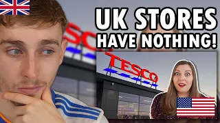 Brit Reacts to Americans First Time Experiencing a British Supermarket (They Hate It?)