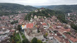 Sighisoara City in Romania 4K/60 fps Drone Recording (Dji Mavic 2)