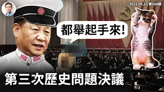 習近平拼了，霸王上弓「第三次歷史問題決議」、硬換左線快車道？抵制者的本錢（文昭談古論今20210910第984期）