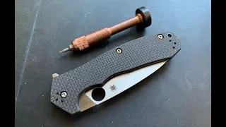 How to disassemble and maintain the Spyderco Amalgam Pocketknife