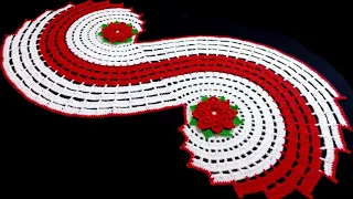 💖 How To Make Crochet Tablemat, Centre Piece, Table runner, Woolen Tablecover @shreehandcraft1331