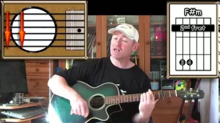 Raindrops Keep Falling On My Head - B J Thomas - Acoustic Guitar Lesson (easy)