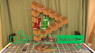 How to construct a Penrose Triangle (impossible object illusion) out of cardboard