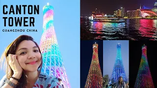 CANTON TOWER LIGHT SHOW GUANGZHOU | FOREIGNERS TRAVEL AROUND CHINA DURING COVID 2021