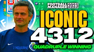 Mourinho's ICONIC 4312 FM23 Tactics! x4 🏆 | Football Manager 2023 Tactics