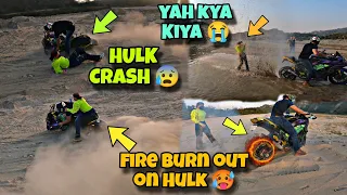 @aalyanvlogs1299 HULK CRASH 😭||MY FIRST OFFROAD ON SUPERBIKE 🥵||kawa h2r