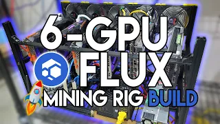 6 GPU FLUX Mining Rig Build - Hashrate, Overclocks and Profitability