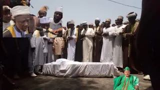 The Janaza Burial Of Alaafin Oyo Oba Lamidi Adeyemi By Chief Imam Of Oyo