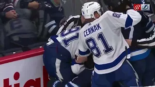 Rough stuff from the Tampa Bay Lighting vs Winnipeg Jets game