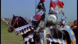 the most glorious cavalry charge in cinema history....and the french die in the mud at Agincourt