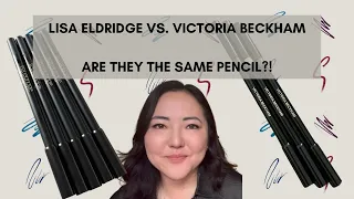 LISA ELDRIDGE VS. VICTORIA BECKHAM | ARE THEY THE SAME PENCIL?! | SEAMLESS GLIDE VS. SATIN KAJAL