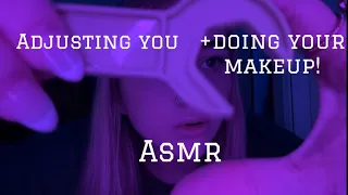 ASMR FAST AND CHAOTIC adjusting you and doing your makeup!!