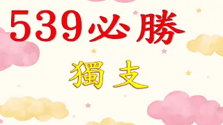 6月1日 539必勝獨支-1 上期中12 23