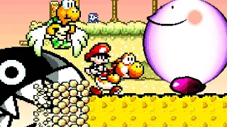 Yoshi's Island - No Damage 100% Walkthrough (World 4)