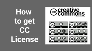 How to get Creative Commons License