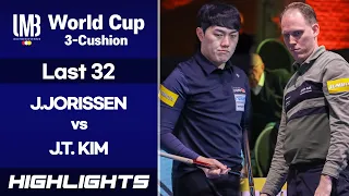[VEGHEL World Cup 3-Cushion 2021] Last 32 - Jeffrey JORISSEN (NED) vs KIM Jun Tae (KOR). H/L