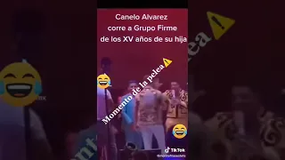 canelo corre a grupo firme de los xv de su hija #regionalmexicano #reels #canelo #short  #shorts