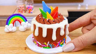 Rainbow Chocolate Cake 🌈 Miniature Rainbow Chocolate Cake Decorating Ideas 🌈 1000+ Miniature Ideas