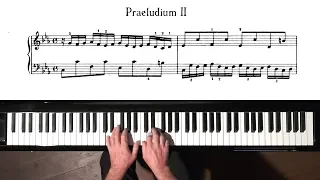 Bach Prelude and Fugue No.2 Well Tempered Clavier, Book 2 with Harmonic Pedal