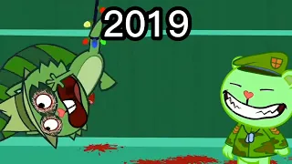 КАК МЕНЯЛИСЬ ВЕСЁЛЫЕ ЛЕСНЫЕ ДРУЗЬЯ HOW HAPPY TREE FRIENDS CHANGED