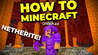 Full Netherite Armor and a TNT Dupe Ancient Debris Machine! - How to Minecraft #14