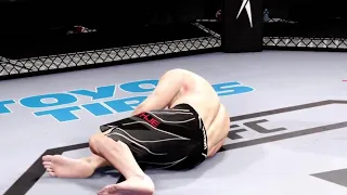 Dustin Poirier Knocks Out Justin Gaethje!!(UFC 4 Online)