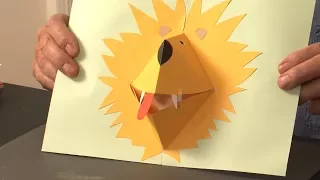 Pop-Up Tutorial 33 - Pop-Up Lion - Birthday Card