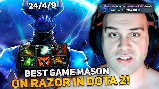 BEST GAME MASON on RAZOR in DOTA 2! 10.000 MMR GAME by MASAO!