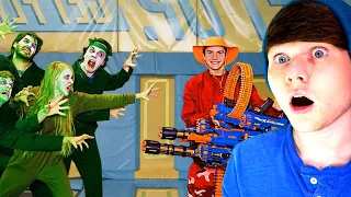 If NERF Fights Had Zombies 2 @shilohandbros REACTION!