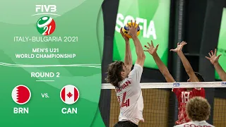 BRN vs. CAN - Round 2 | Men's U21 Volleyball World Champs 2021