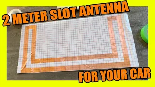 Tape a effective 2 meter Slot Antenna to Your Vehicle: Ham radio stealth