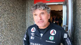 Intervju Bryne trener Jan Halvor Halvorsen etter Brynes 0-1 tap mot Sandnes Ulf i derbyet juli 2021