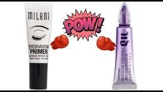 Urban Decay Primer Potion VS Milani Eye Shadow Primer