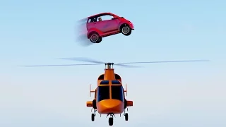 IMPOSSIBLE HELICOPTER CAR STUNT! (GTA 5 Funny Moments)