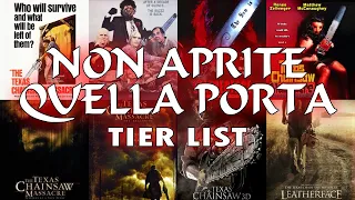 Non aprite quella porta tier list: la classifica dei film della saga