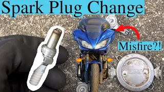 2007 Yamaha FZ6 Spark Plug replacement