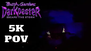 DarKoaster Front Row POV [5K] | Busch Gardens Williamsburg 2023