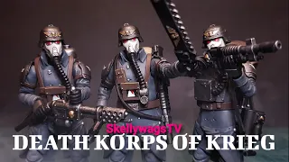 Joytoy Death Korps of Krieg veteran squad Warhammer 40k 1/18 figure review