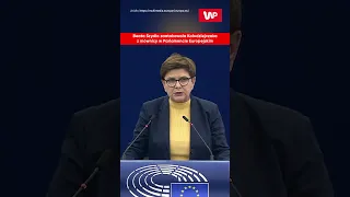 Beata Szydło atakuje Kołodziejczaka w Parlamencie Europejskim #shorts