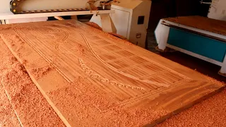Beautiful 2d design wood carving cnc router flowers door design cutting work by wood design