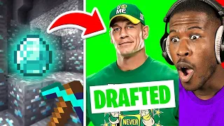 WWE 2K20 But 1 Diamond Found in Minecraft = 1 Draft Pick