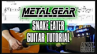 Metal Gear Solid Snake Eater Guitar Tutorial Fingerstyle Lesson