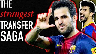 The CRAZIEST and most DRAINING transfer saga: Fabregas to FC Barcelona