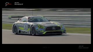 Gt Sport: Hot Lap Nurburgring Mercedes AMG GT3 16 1:55.622-Default set up